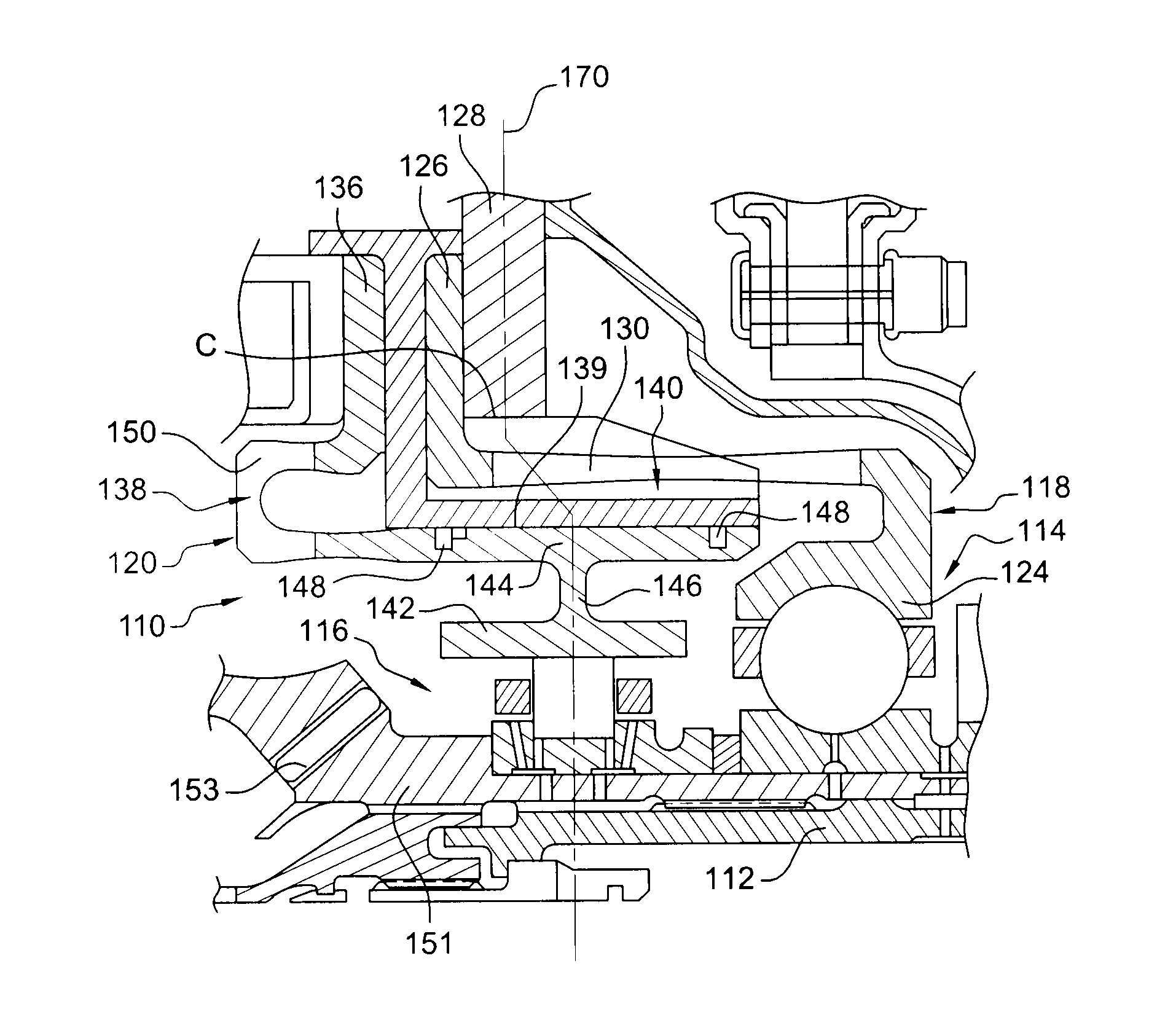 Device for centering and guiding the rotation of a turbomachine shaft