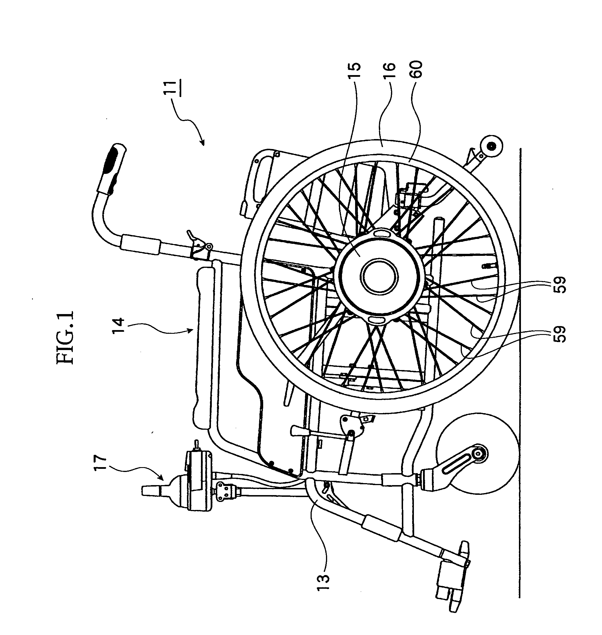 Rotary electric machine and electric wheelchair mounted with rotary electric machine