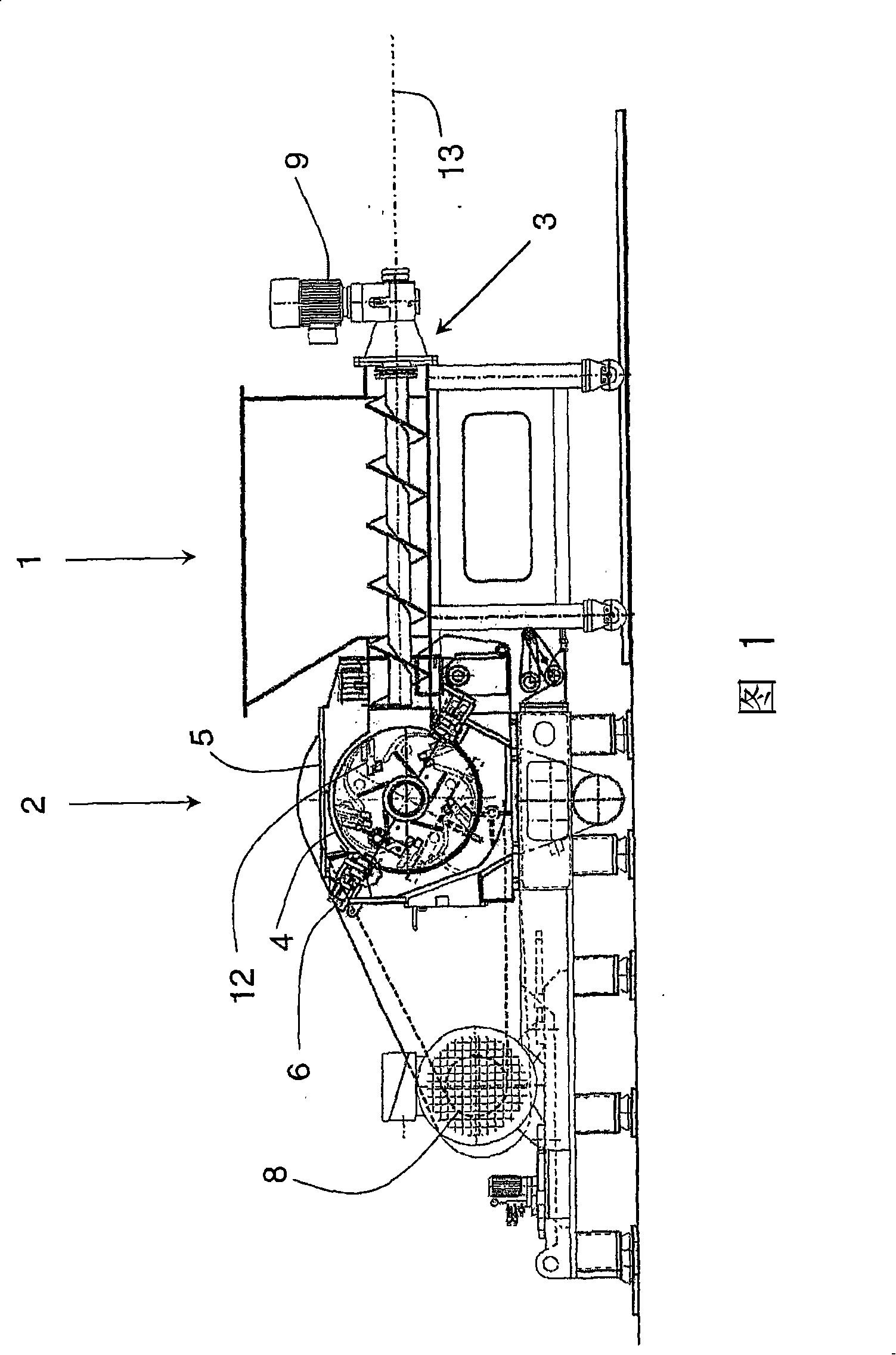 Device for comminuting all types of parts