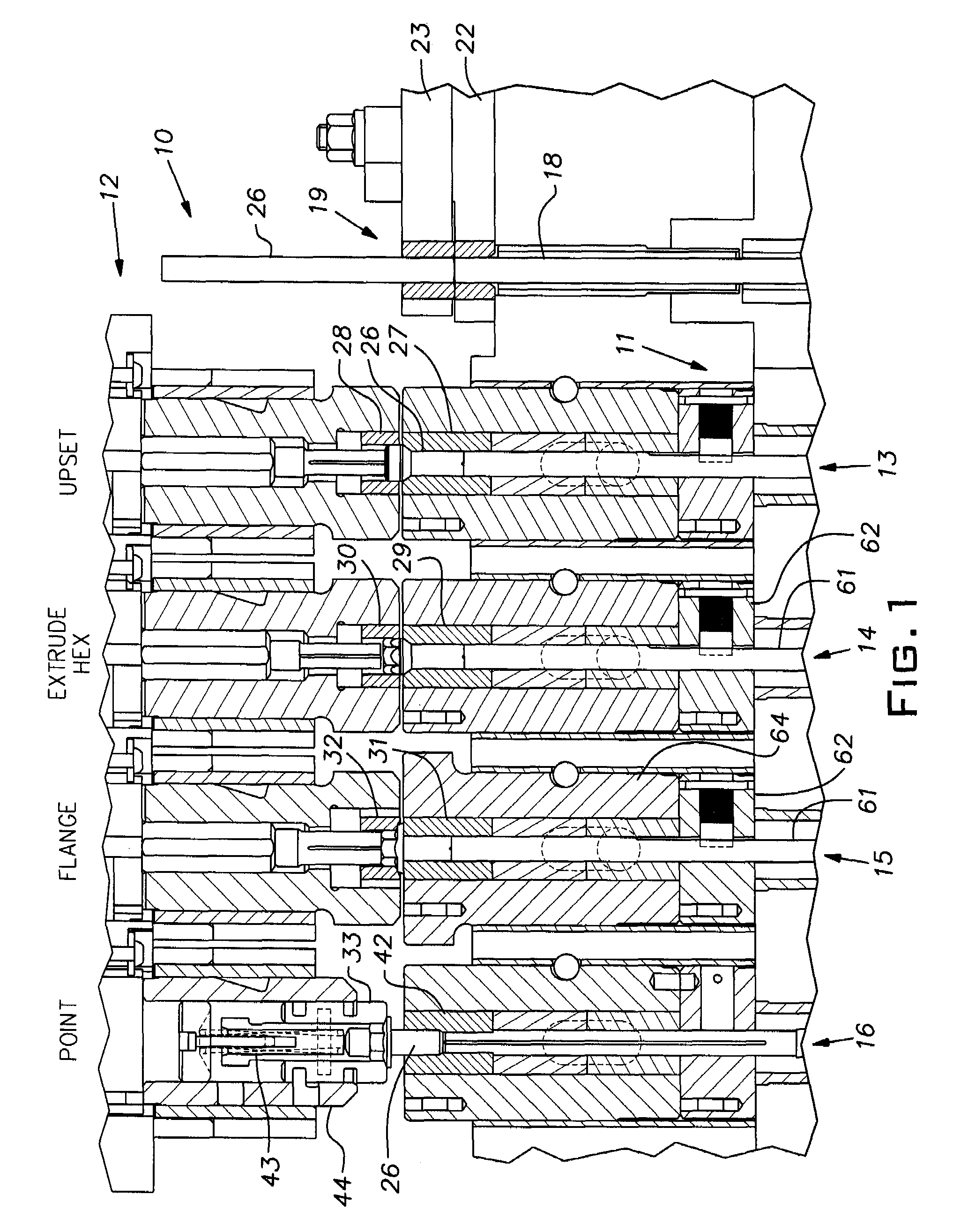 Method and tooling for headed pilot pointed bolts