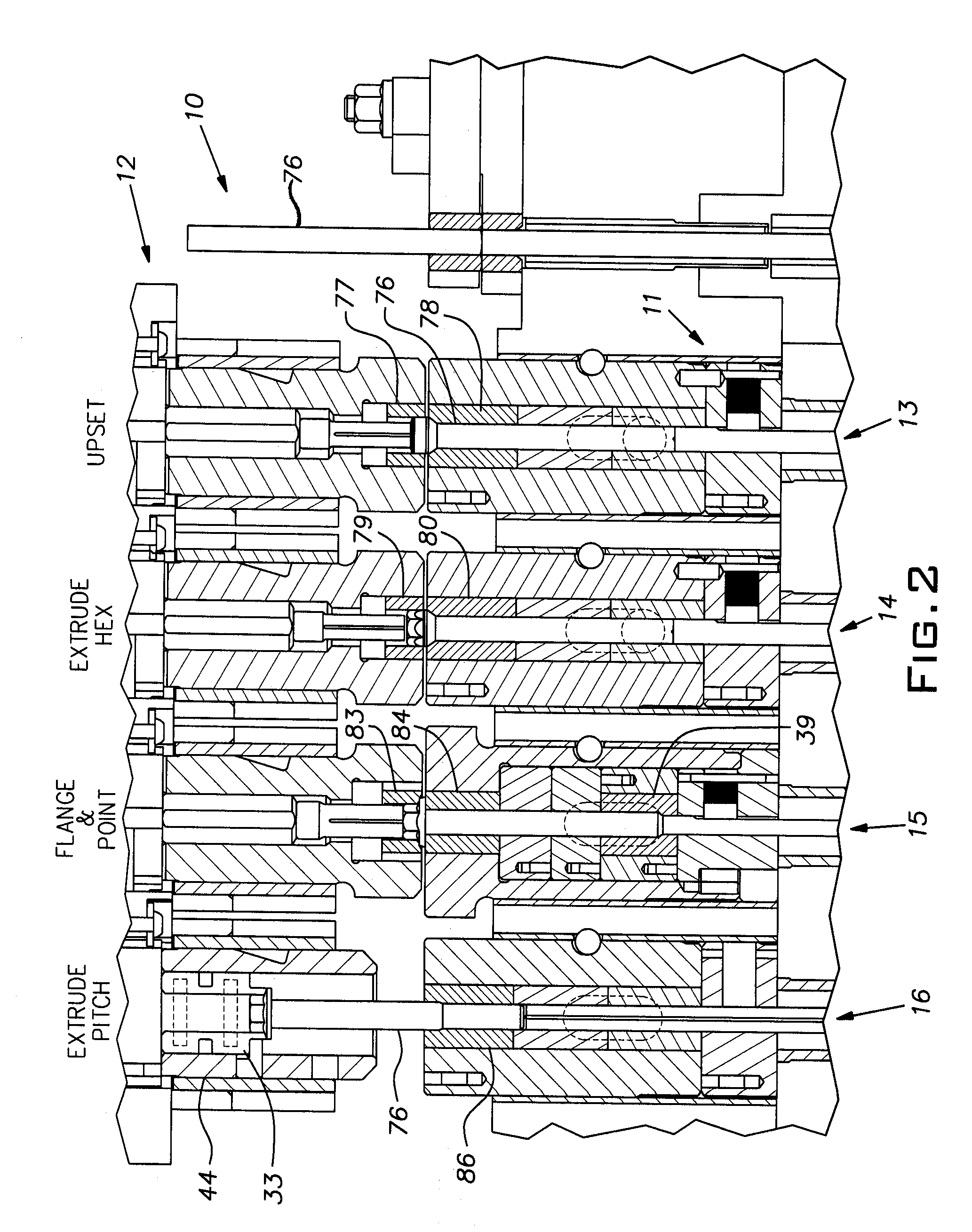Method and tooling for headed pilot pointed bolts
