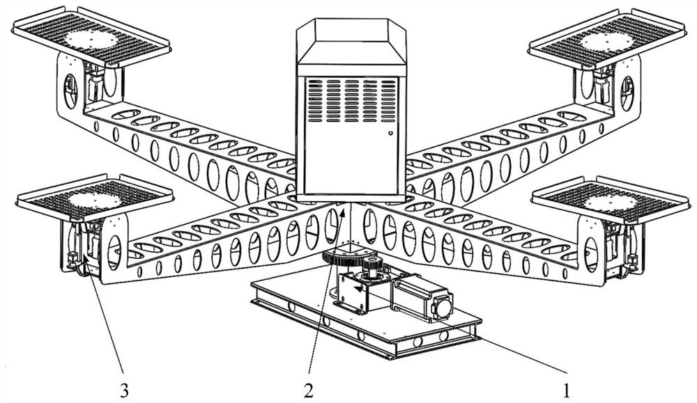 Four-rotating-arm multi-degree-of-freedom animal centrifugal machine