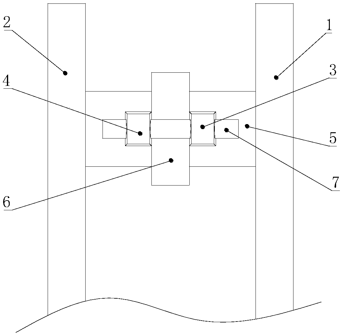 Steel structure compression-resistant supporting frame