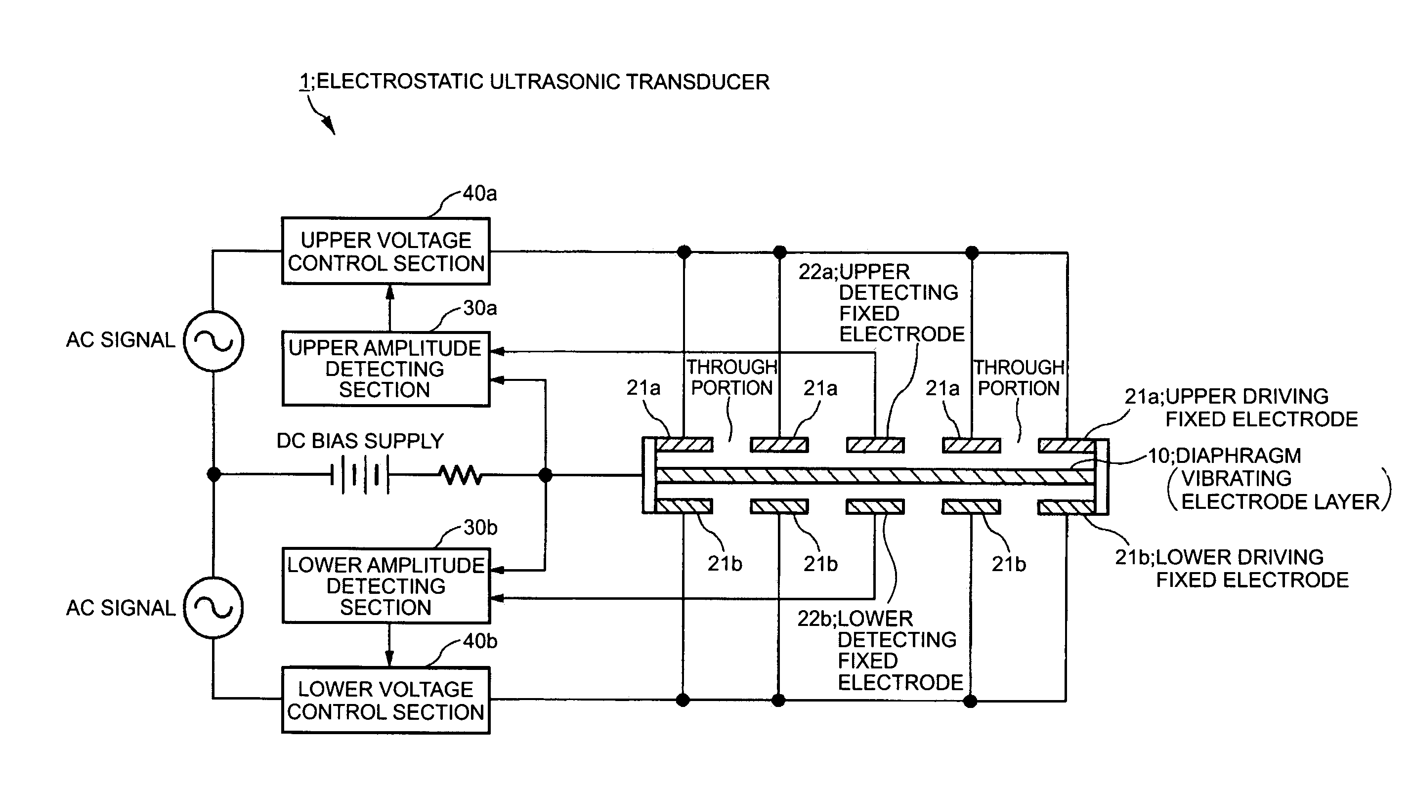 Ultrasonic transducer, ultrasonic speaker, and method of controlling the driving of ultrasonic transducer