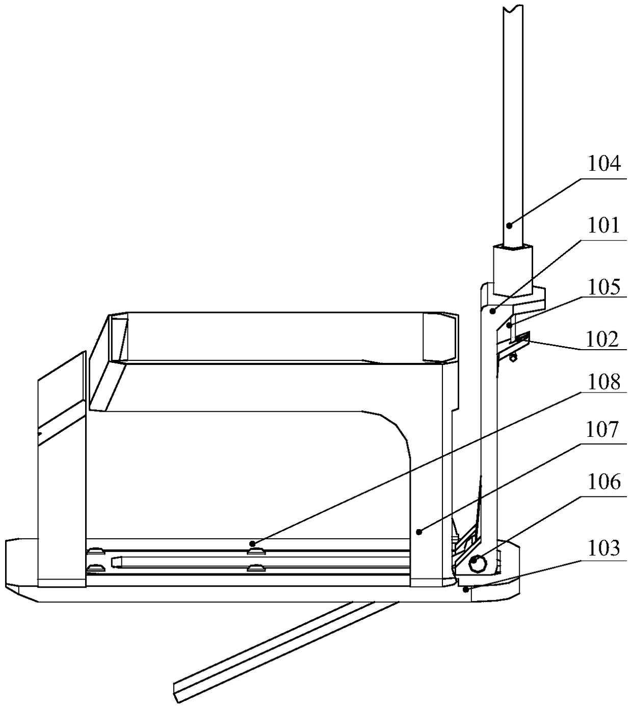 An unpowered wearable auxiliary walking assist mechanism