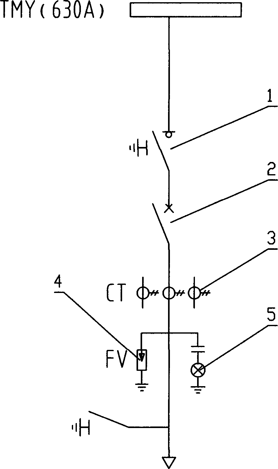 Vacuum circuit breaker type ring main unit