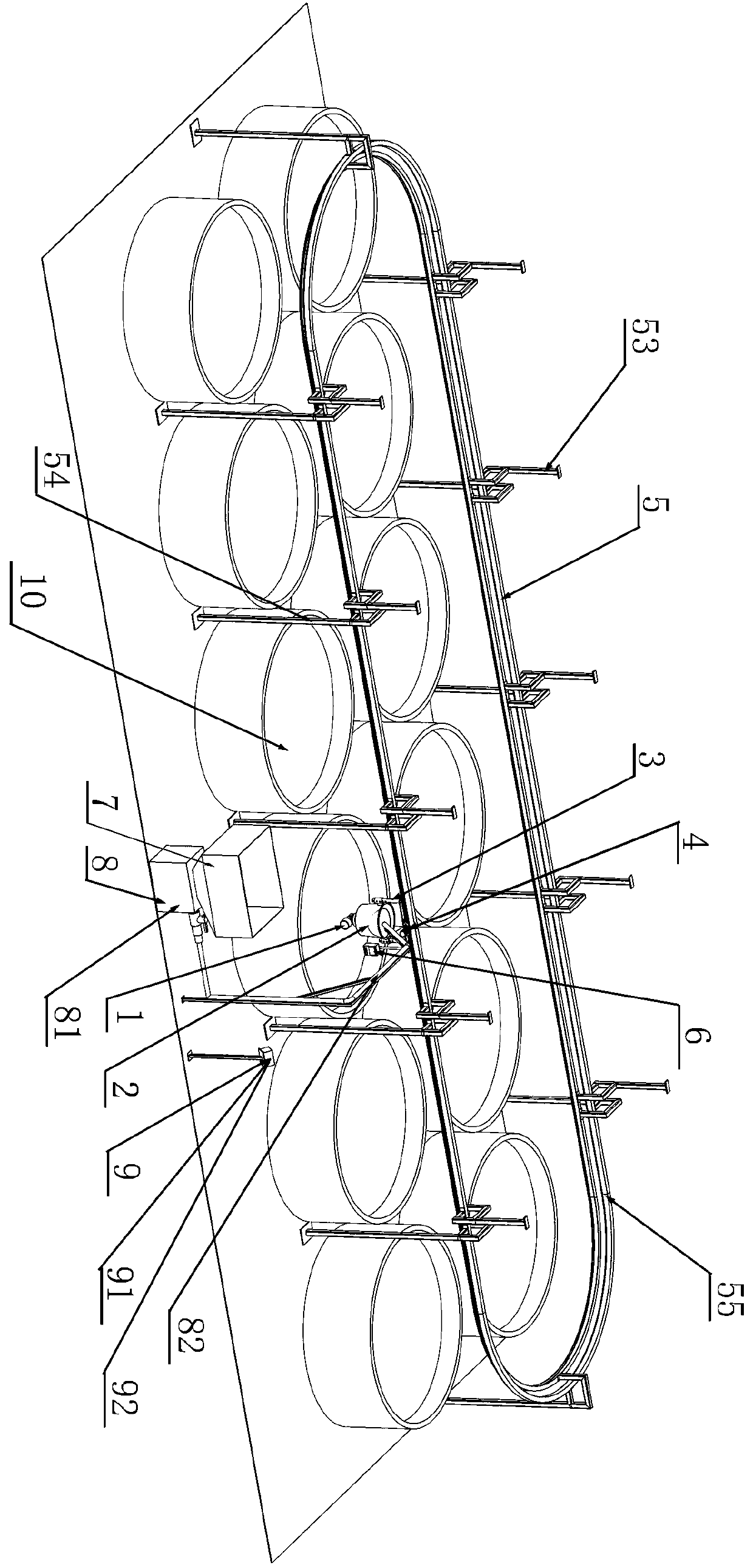 Mobile full-automatic precise bait casting system