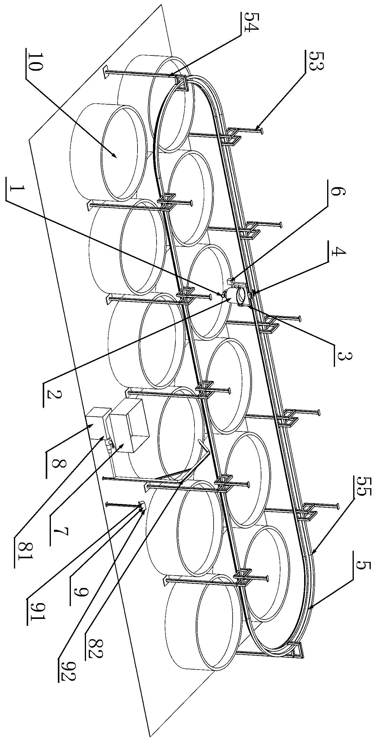 Mobile full-automatic precise bait casting system