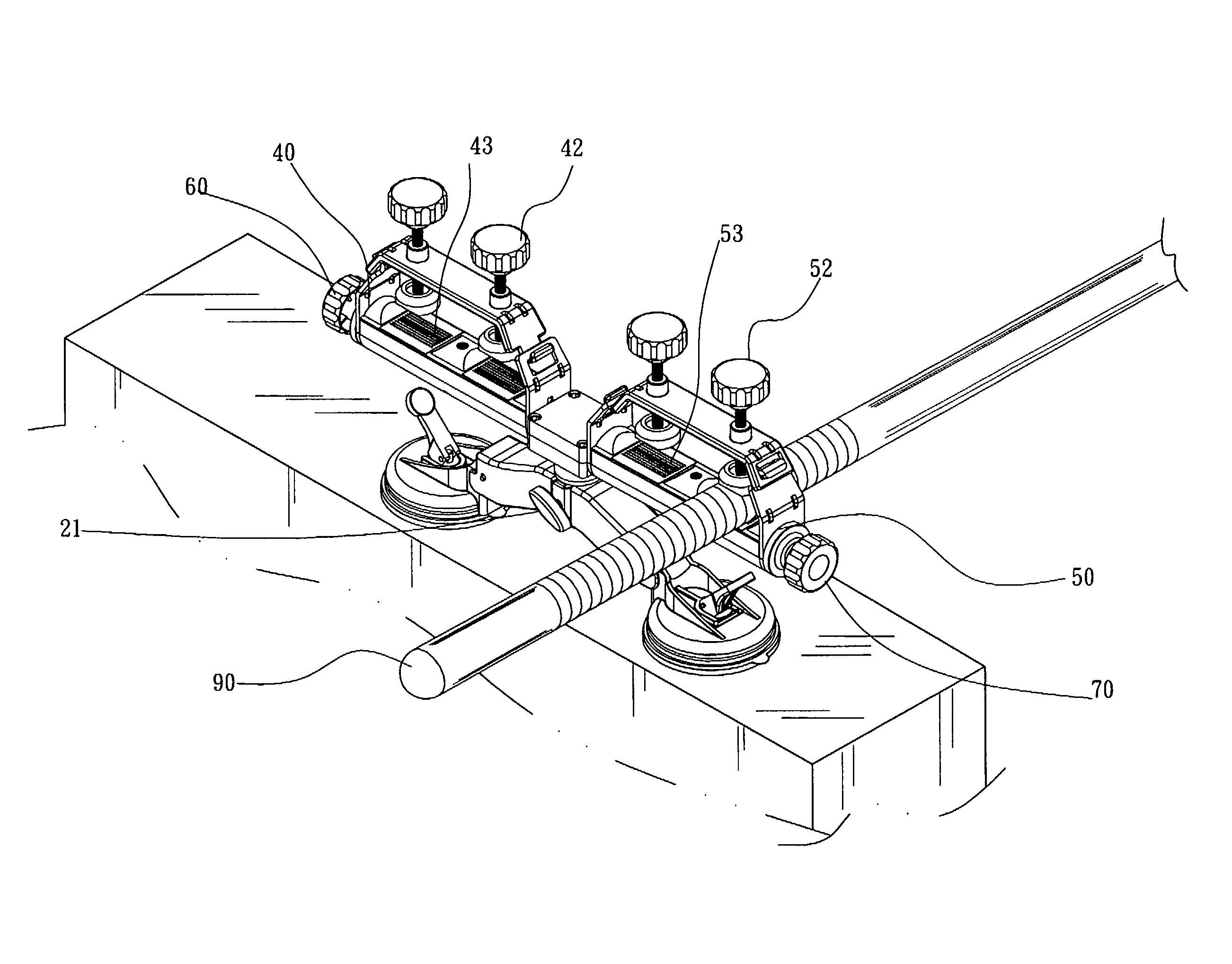 Fishing rod fixing device