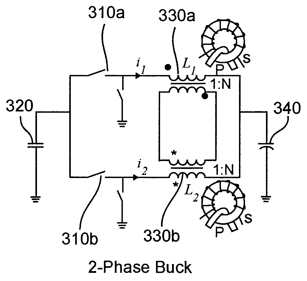 Coupled-inductor multi-phase buck converters