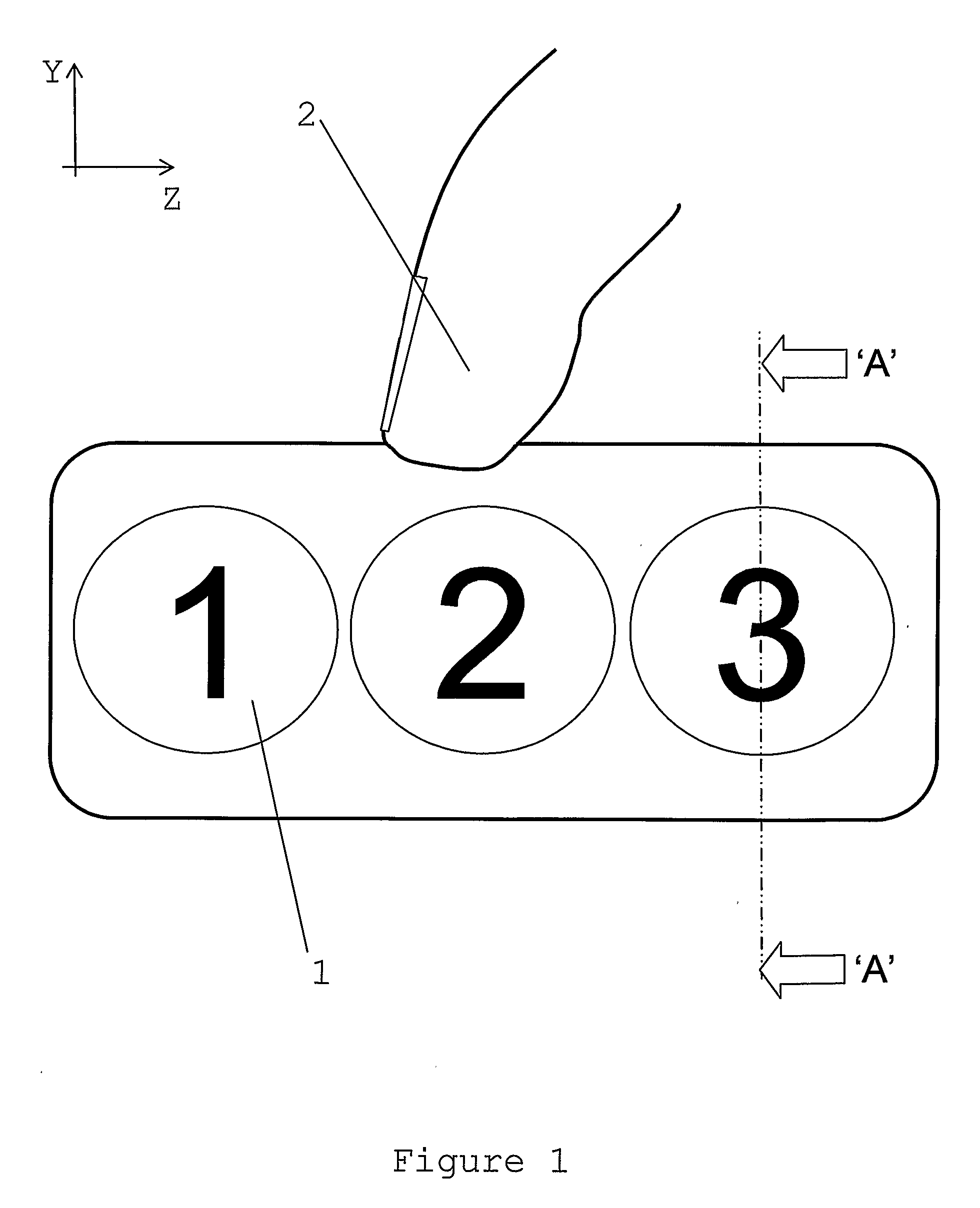 Pressure sensitive inductive detector for use in user interfaces