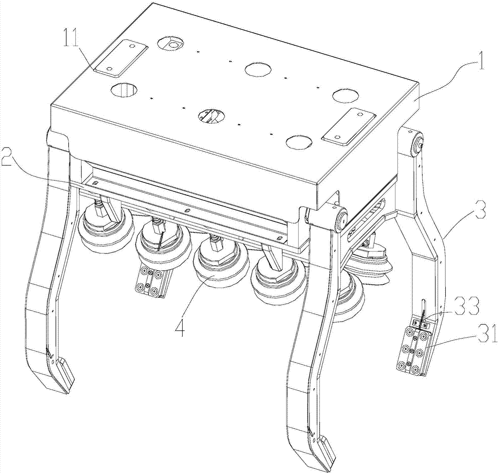 Automatic winding bottle scratch-free grabbing device