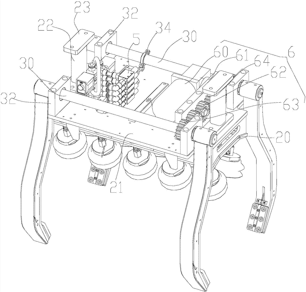 Automatic winding bottle scratch-free grabbing device