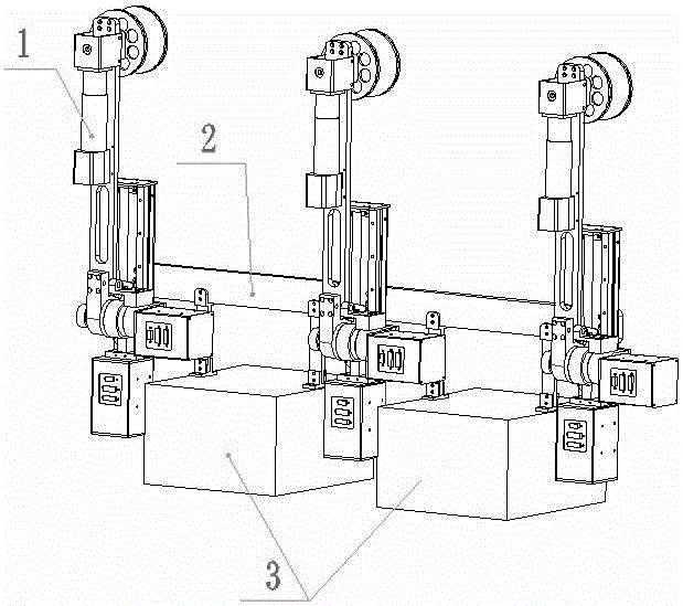 Line-walking robot system for overhead transmission line