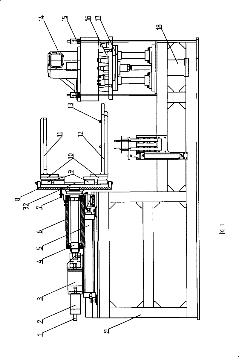 Glue coating automatic turnover machine