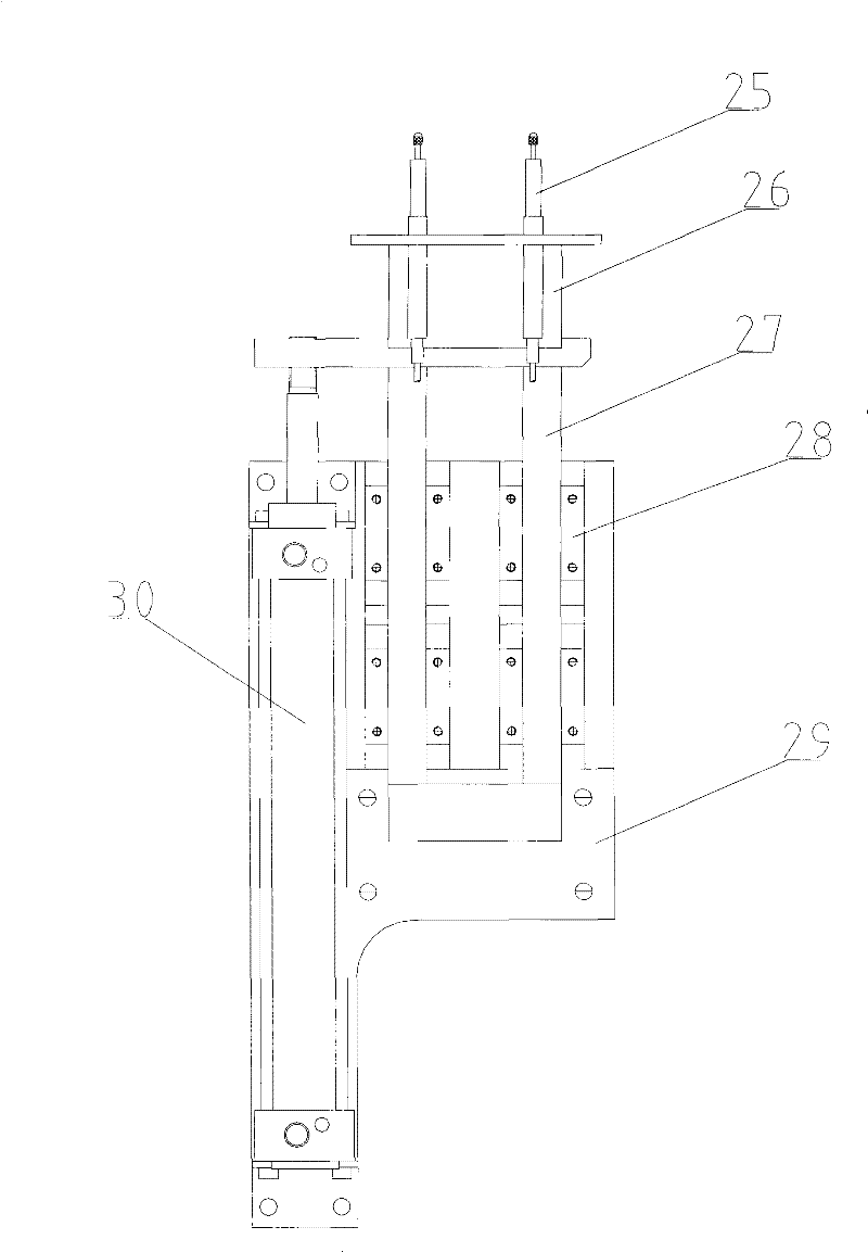 Glue coating automatic turnover machine