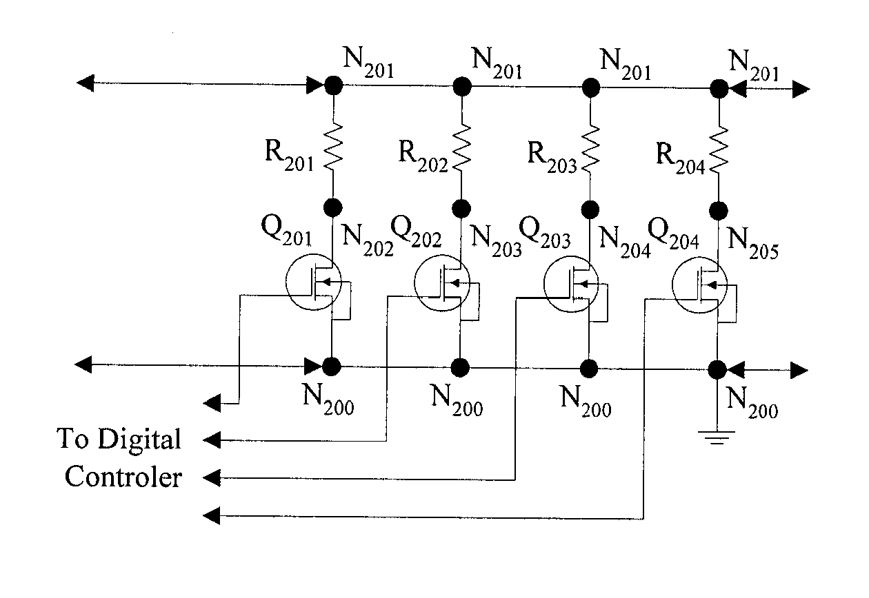 Variable passive components with high resolution value selection and control