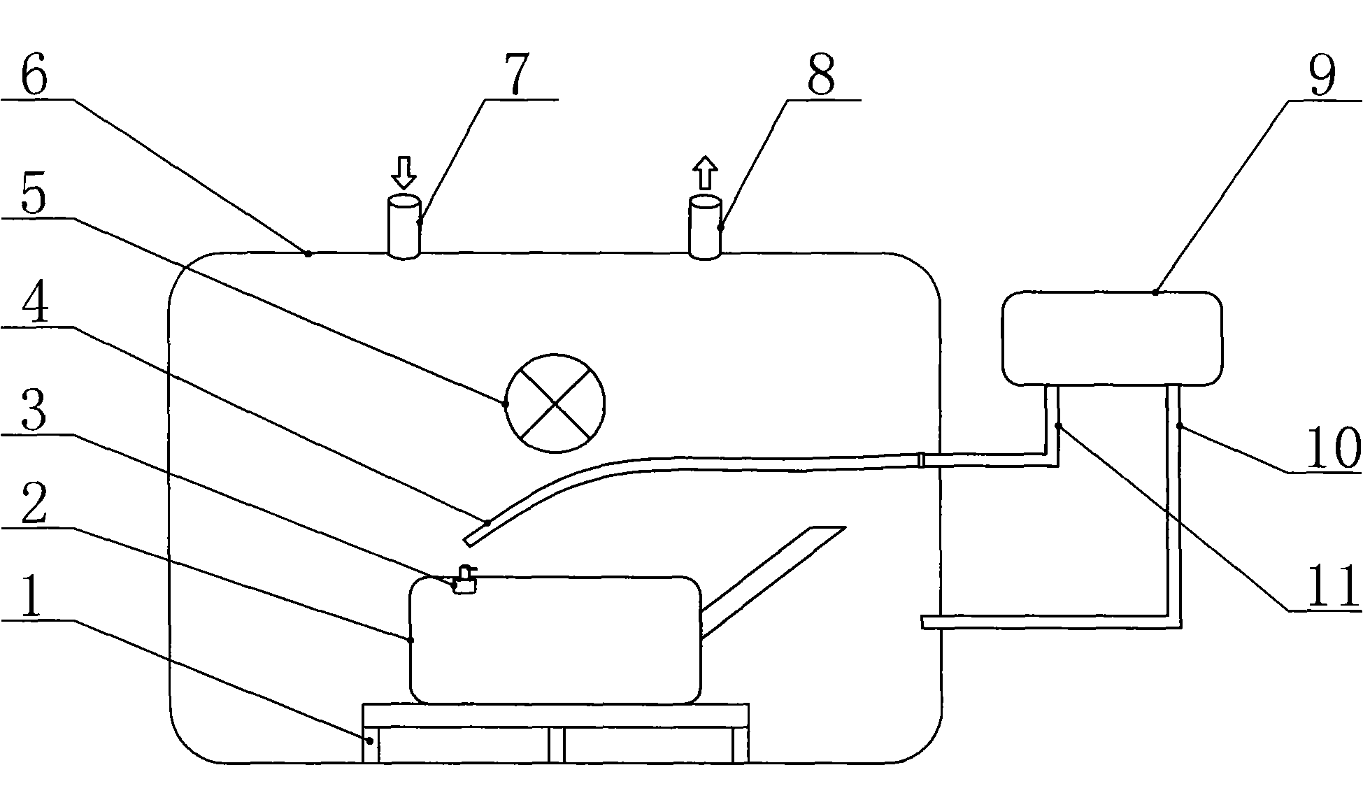 Detection method for osmotic concentration of vehicle fuel tank welding point and connector