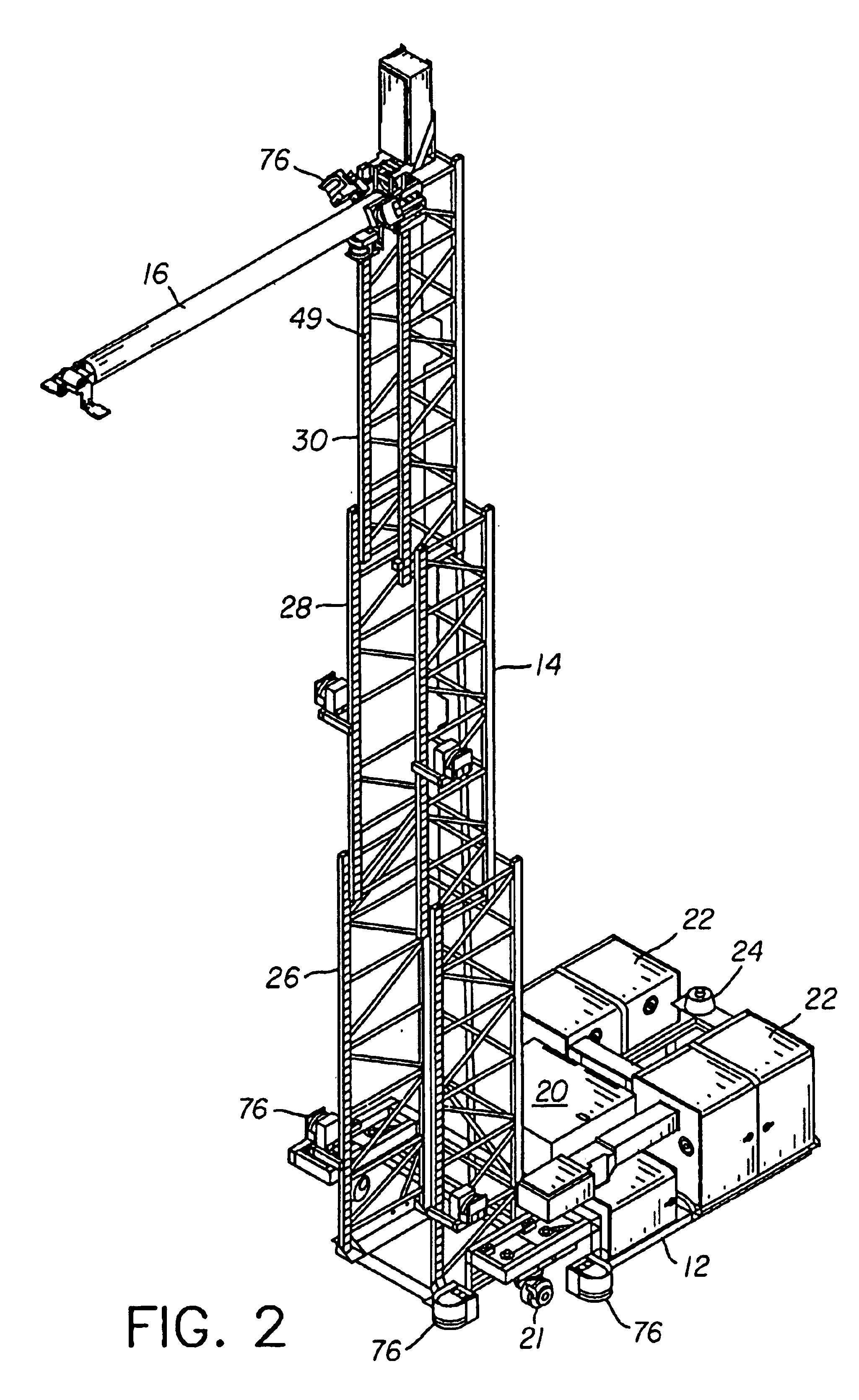 Apparatus and method for non-destructive inspection of large structures