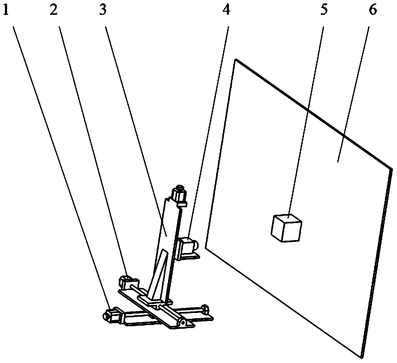 TOF depth camera three-dimensional coordinate calibration device and method based on virtual multi-cube standard target