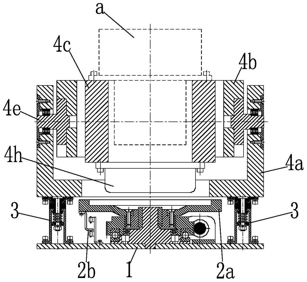 Leveling mechanism for vehicle-mounted automatic leveling device