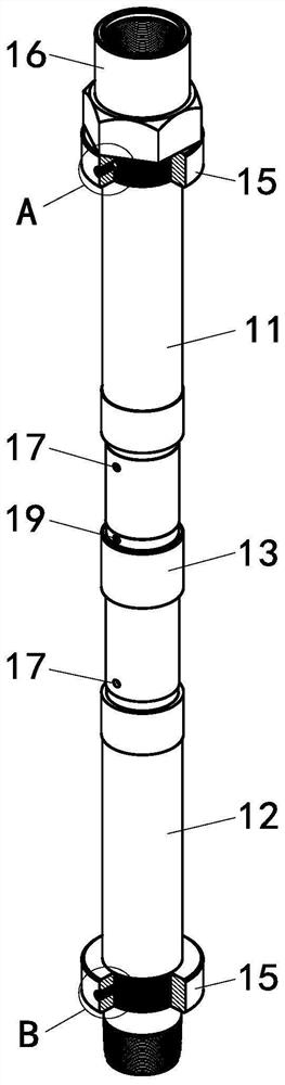 Open hole packer for one-time multi-layer cement squeezing and injecting