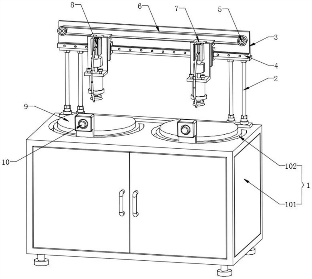 Grinding device for electrical equipment production