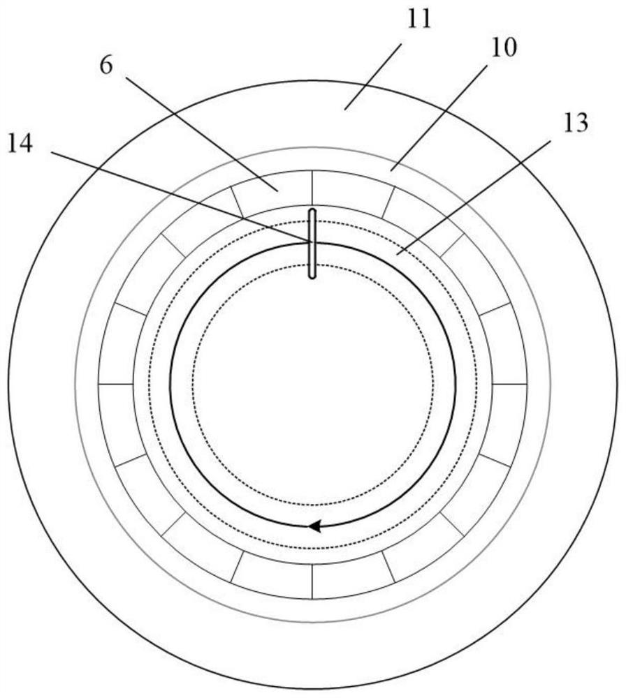 High-power-density permanent magnet synchronous motor and flywheel integrated device