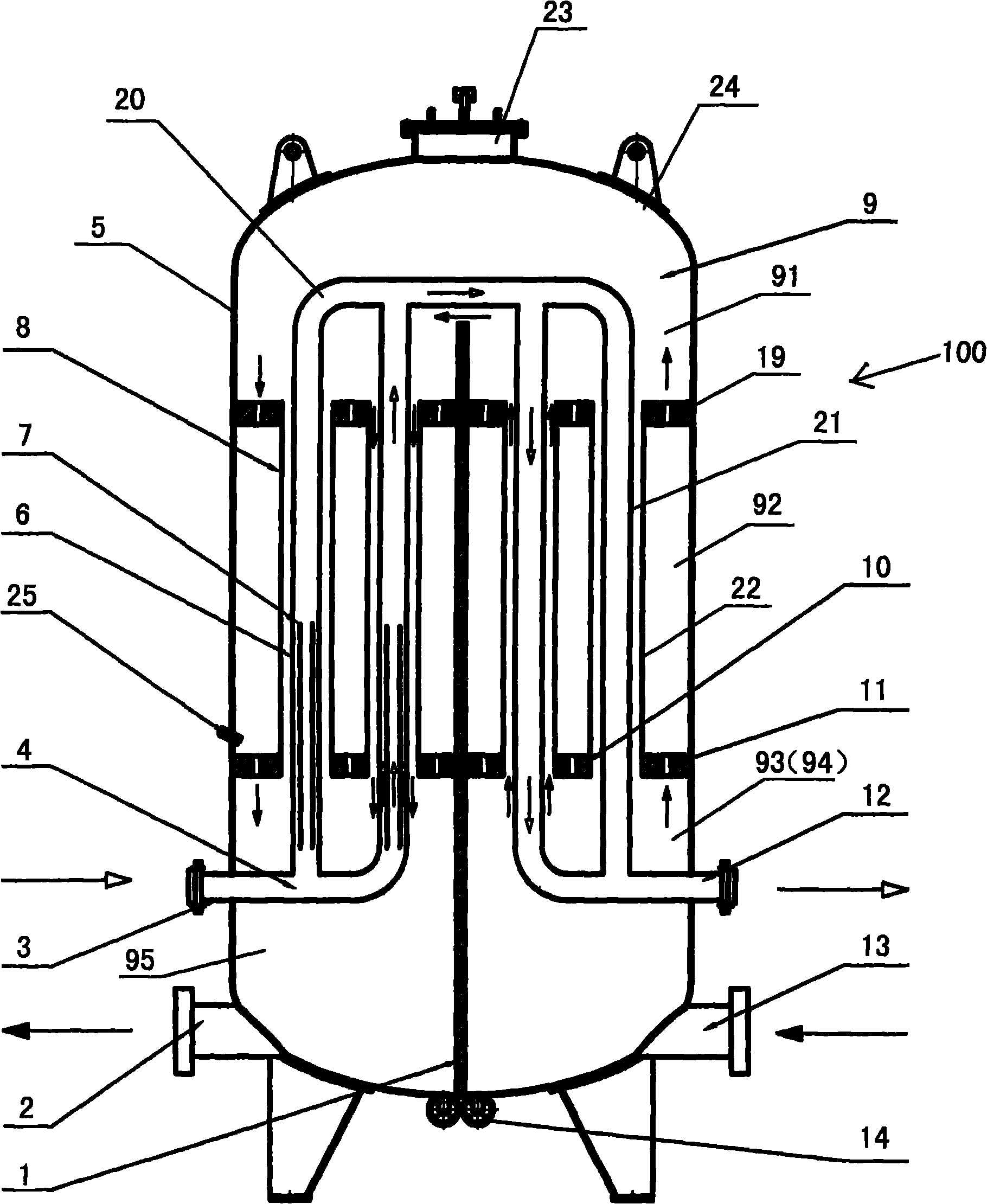 Water bath type gasifying device