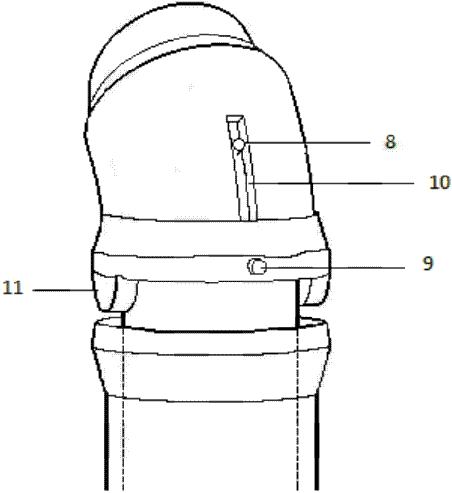 Curved suction internal hemorrhoid cerclage