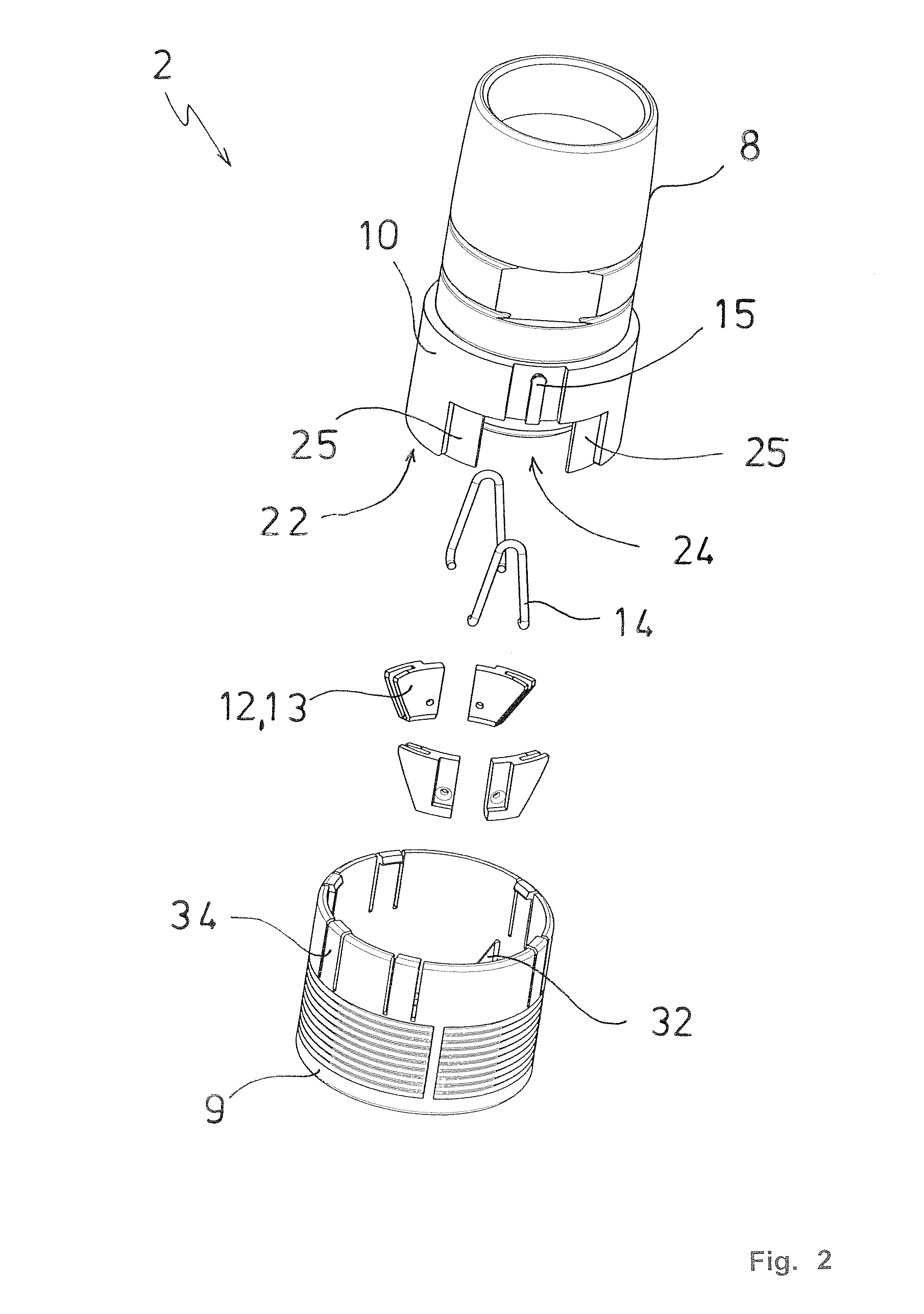 Electrical push-pull plug connector