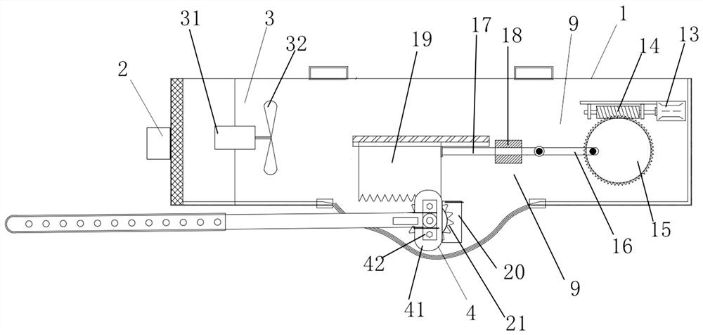 Suspension type rapid demisting device for glass in car