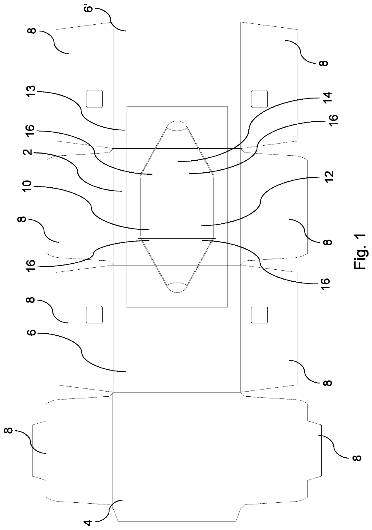 Dispensing box comprising a stack of sheet products