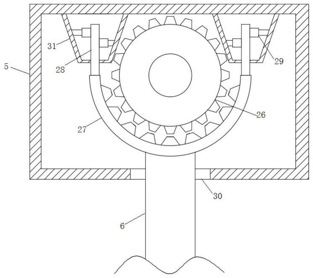 Multi-angle grinding device for building materials