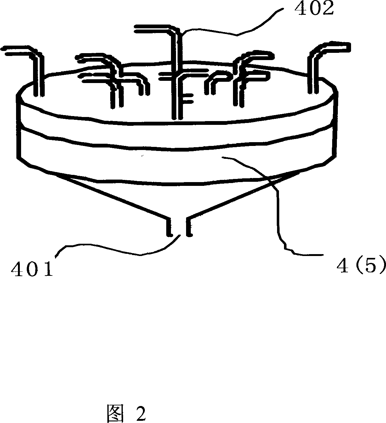 Backflow air-floating device for water-arrangement optimization multi-phase flow pump