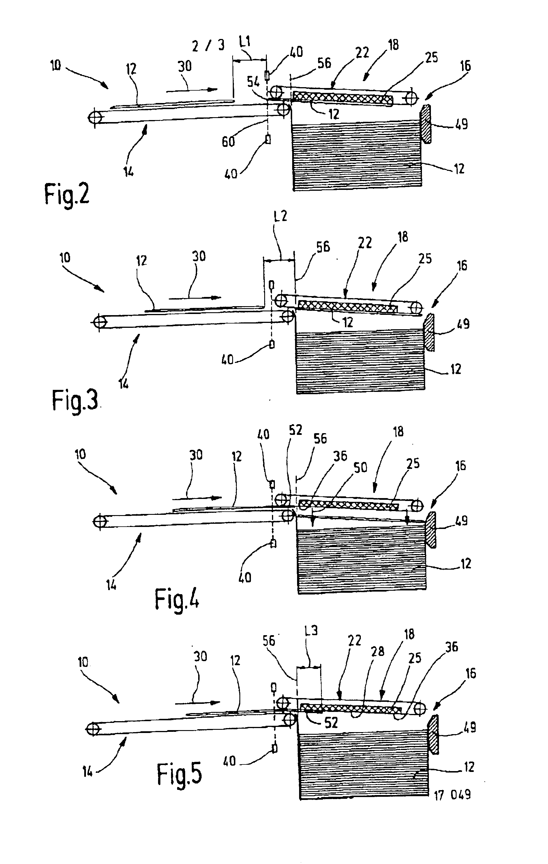 Apparatus for transporting and stacking goods, in particular in the form of plates, and corresponding process