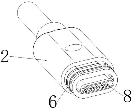 10-core connector with airtight waterproof function