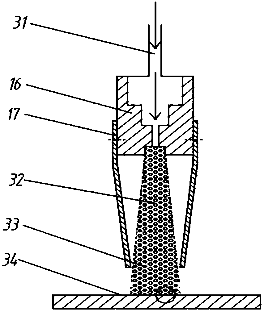 Device and method for stamping and etching micro-parts based on high-pressure submerged cavitation water jet