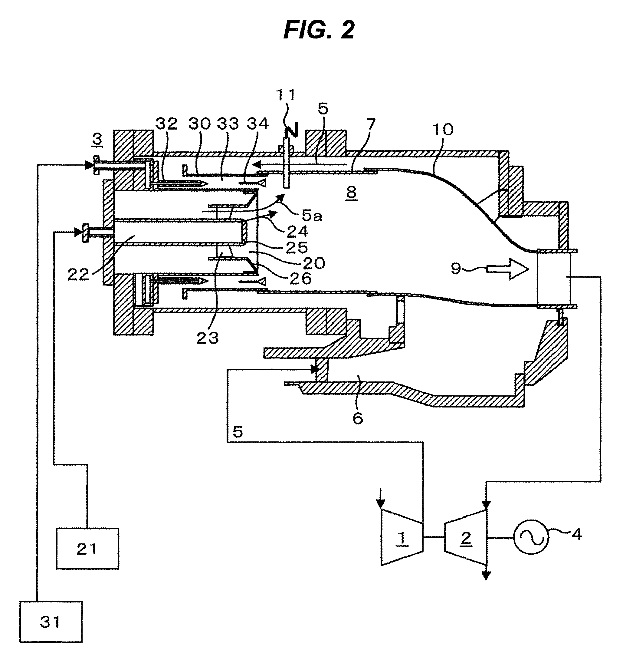 Gas turbine combustor and fuel supply method used for the same