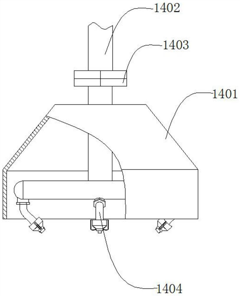 Contact detection type water spraying mechanism