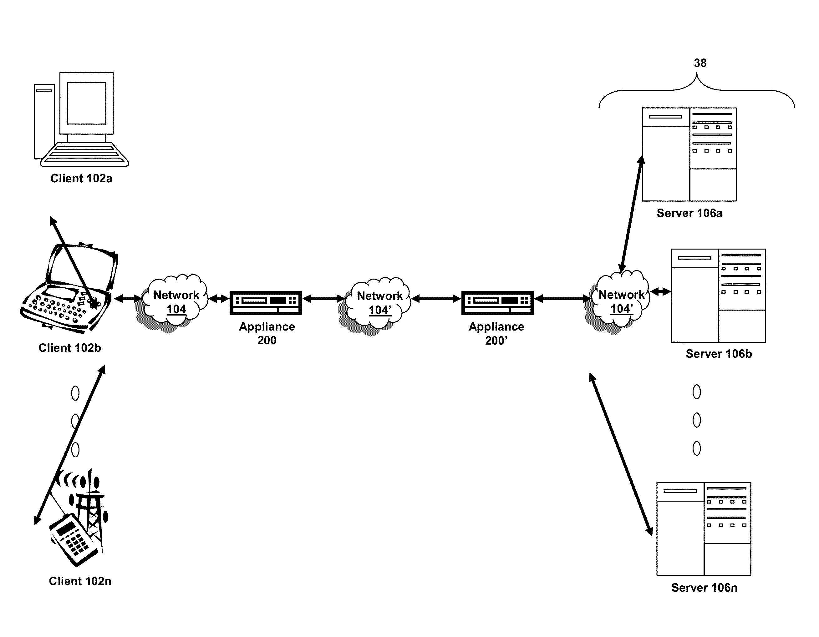 Systems and Methods for Tracking Application Layer Flow Via a Multi-Connection Intermediary Device