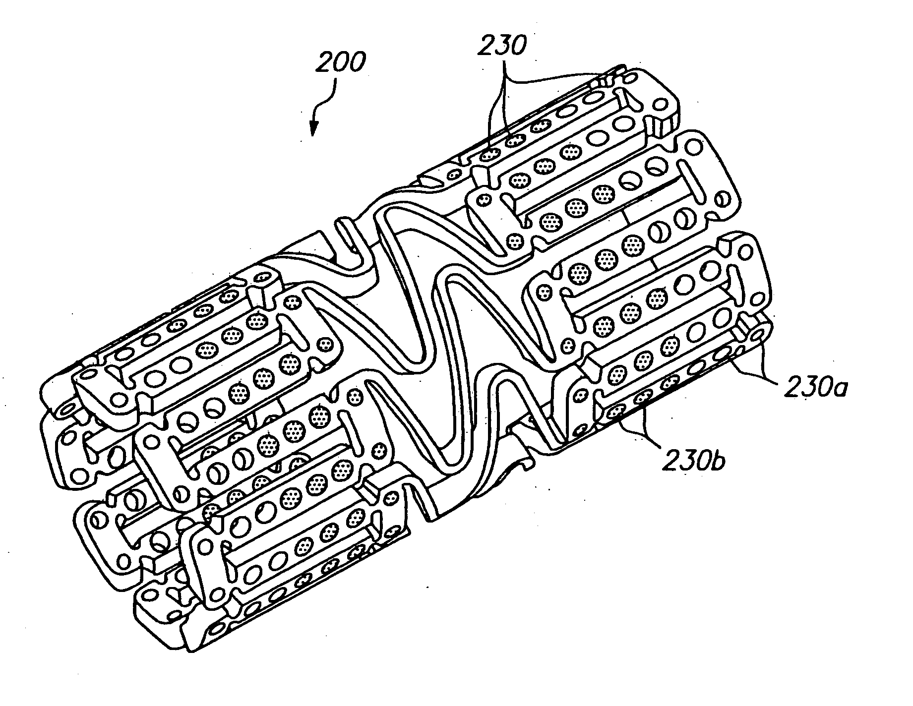 Expandable medical device with openings for delivery of multiple beneficial agents