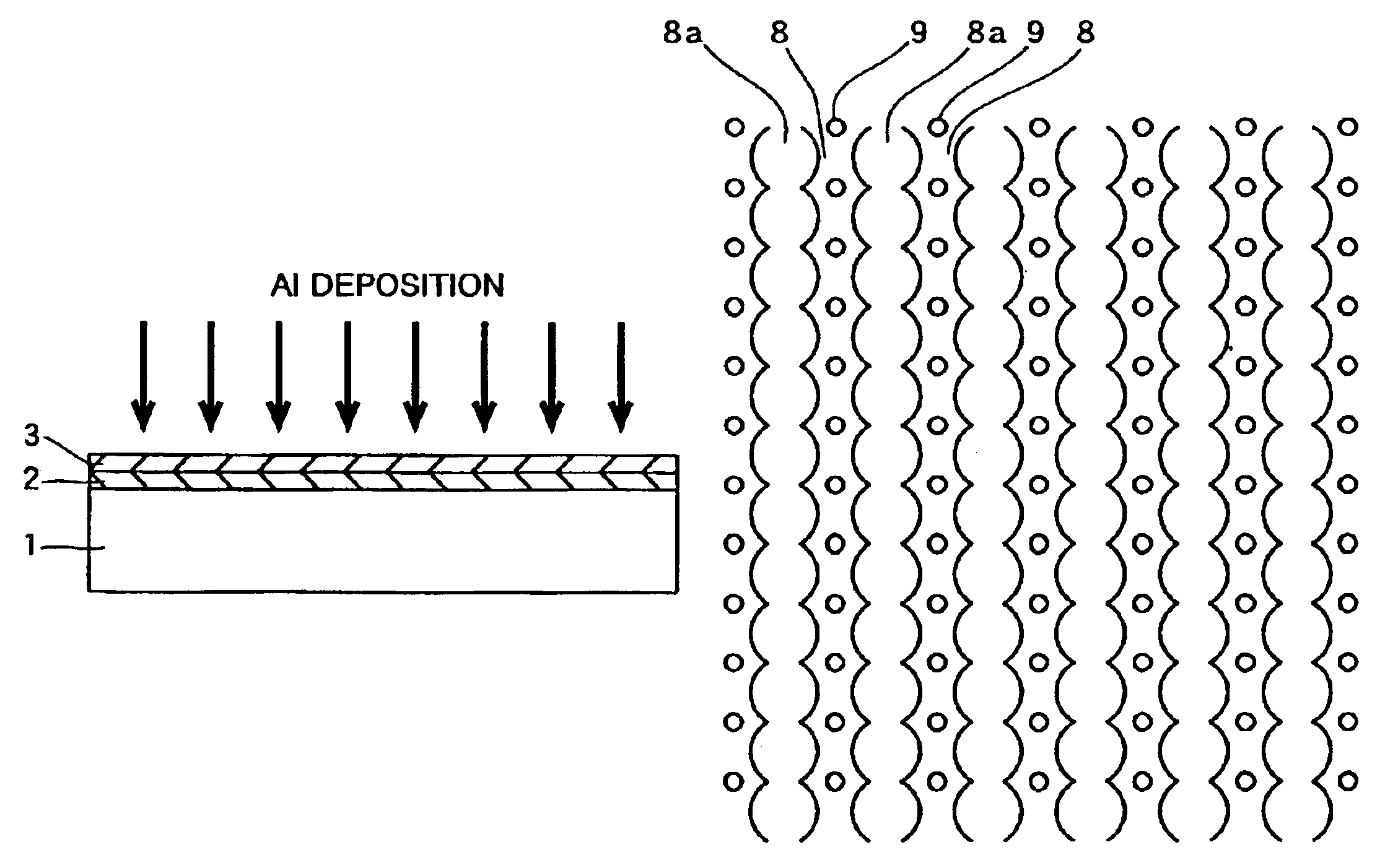 Method of forming grating microstructures by anodic oxidation