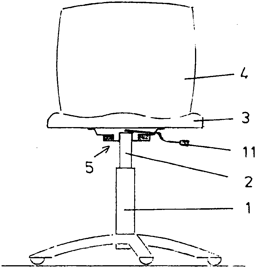 Tilting device for a chair
