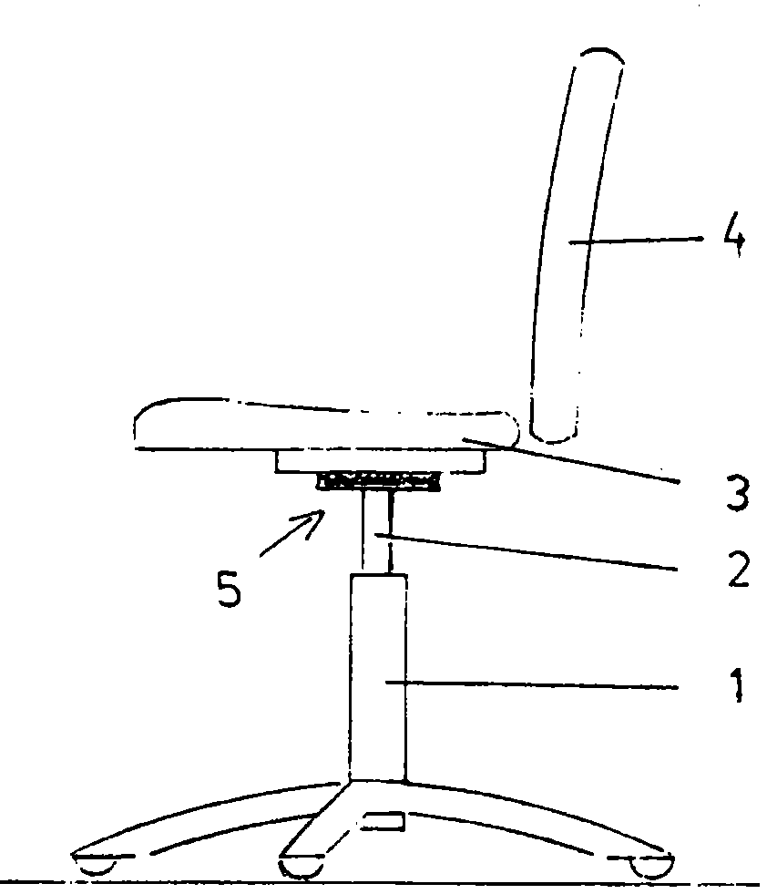 Tilting device for a chair