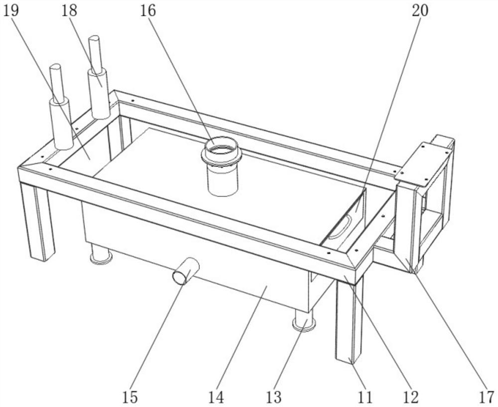 Fluorescent flaw detection waste liquid treatment device