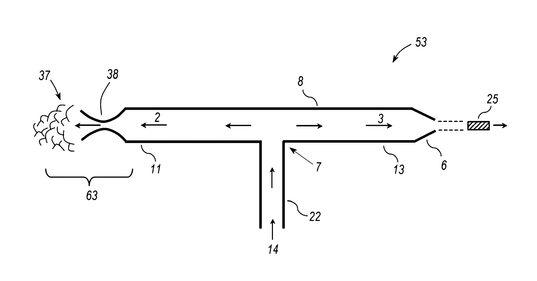 Gas powered fluid gun with recoil mitigation