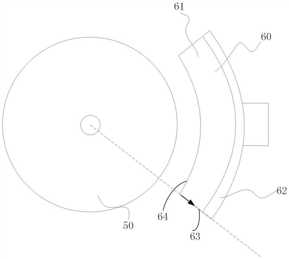 Train brake shoe abrasion detection device and method