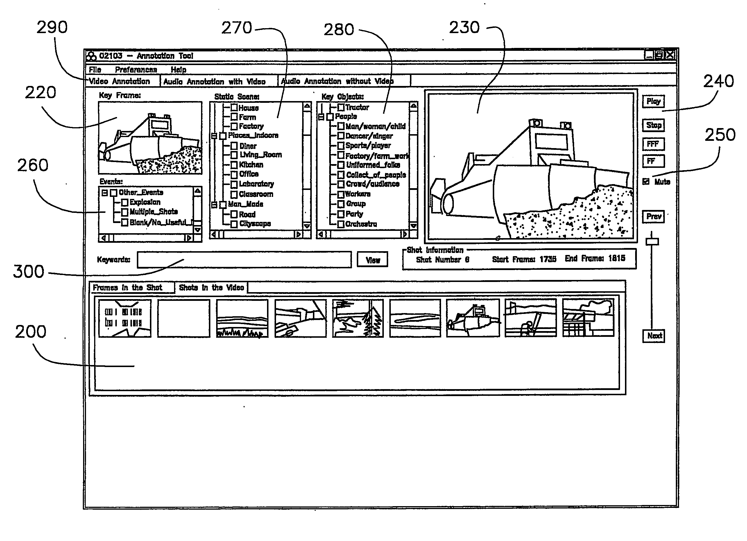 System and method for annotating multi-modal characteristics in multimedia documents