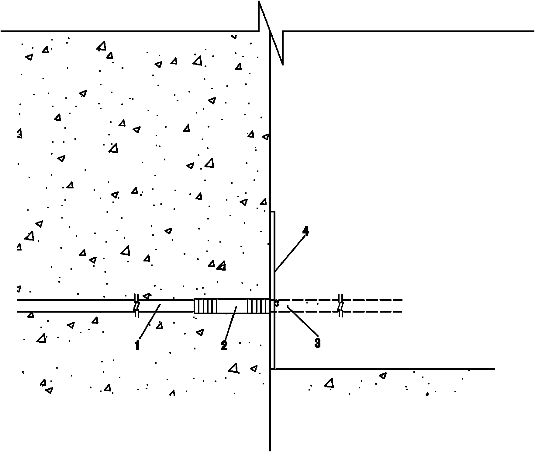 Method and device for leading pre-embedded pipes in concrete out of side wall joints